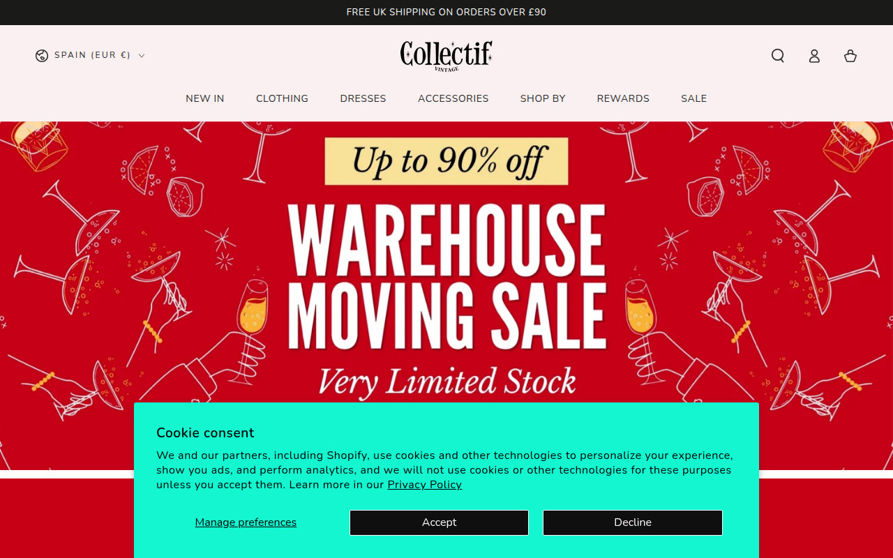 Screenshot van collectiflondon.com