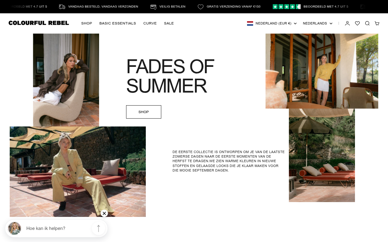 Screenshot van colourfulrebel.com