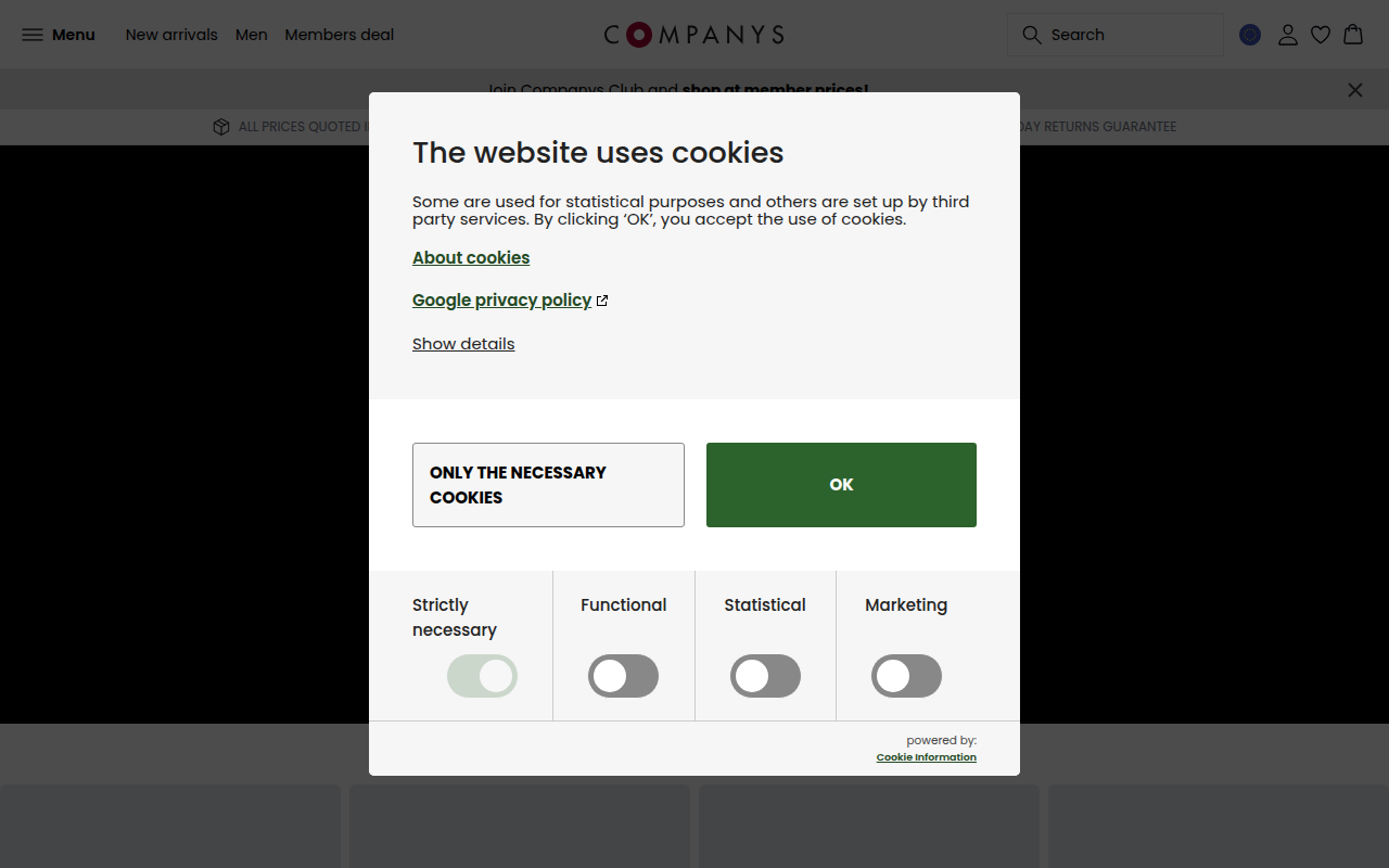 Screenshot van companys.com