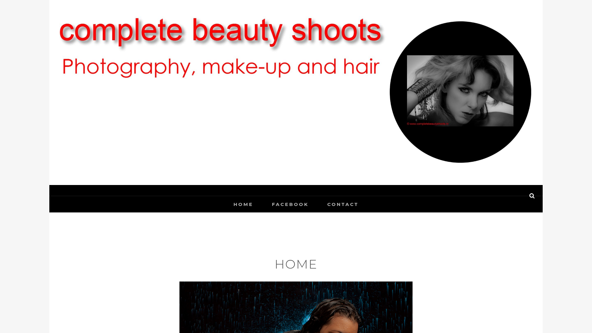 Screenshot van completebeautyshoots.nl