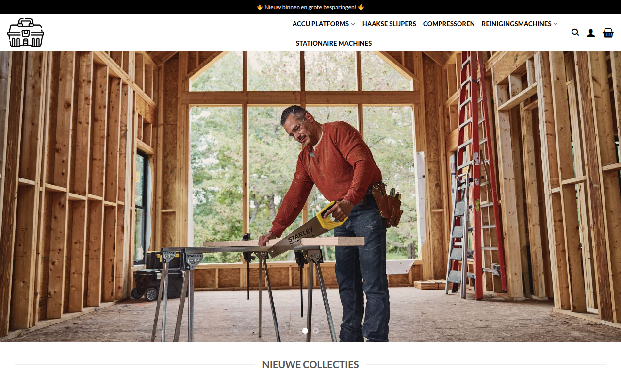 Screenshot van compressorenshop.com