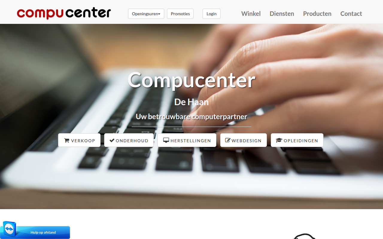 Screenshot van compucenter.be