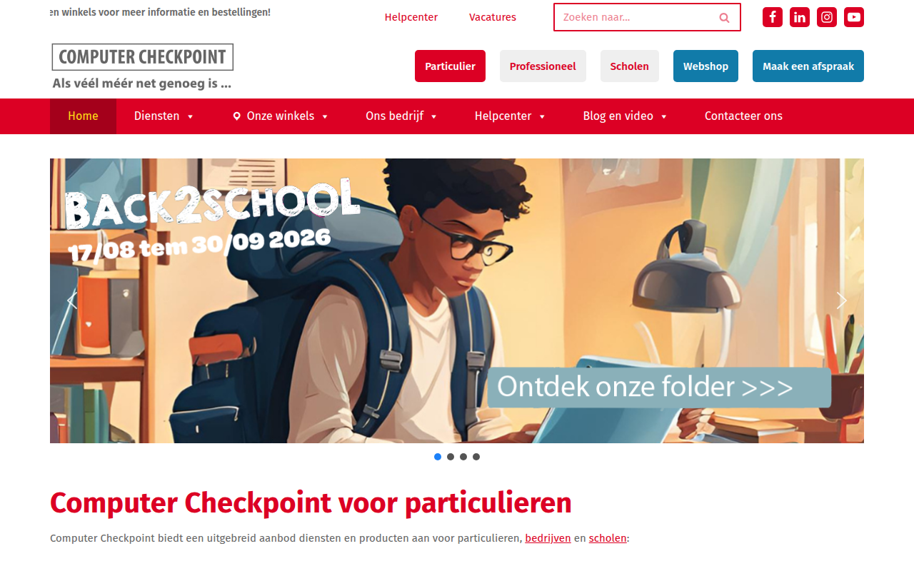 Screenshot van computercheckpoint.be