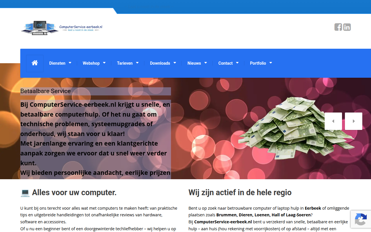 Screenshot van computerservice-eerbeek.nl