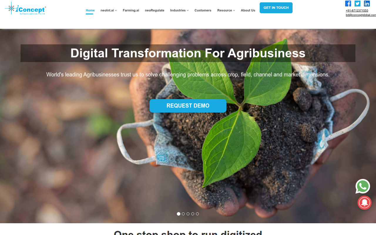 Screenshot van conceptglobal.com