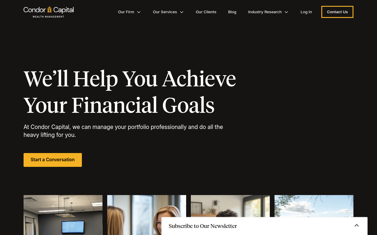 Screenshot van condorcapital.com