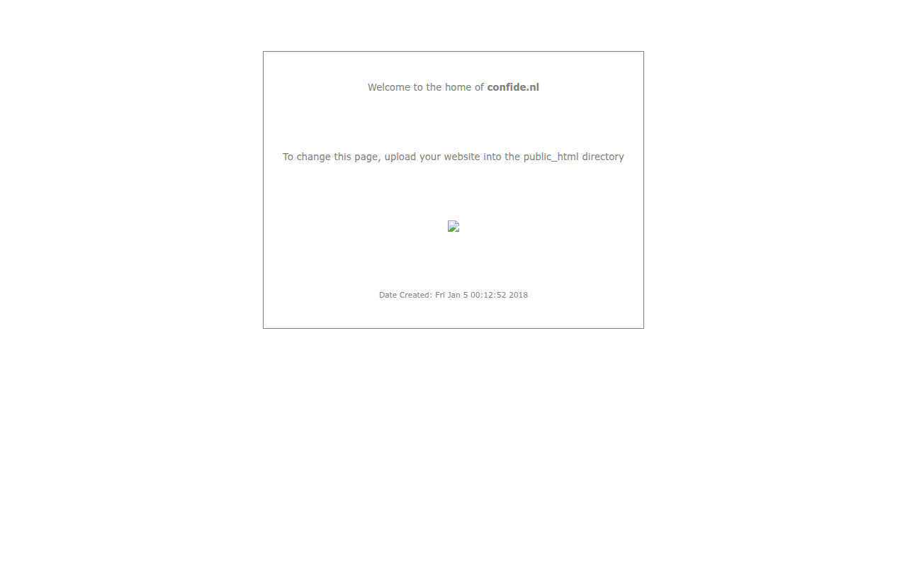 Screenshot van confide.nl