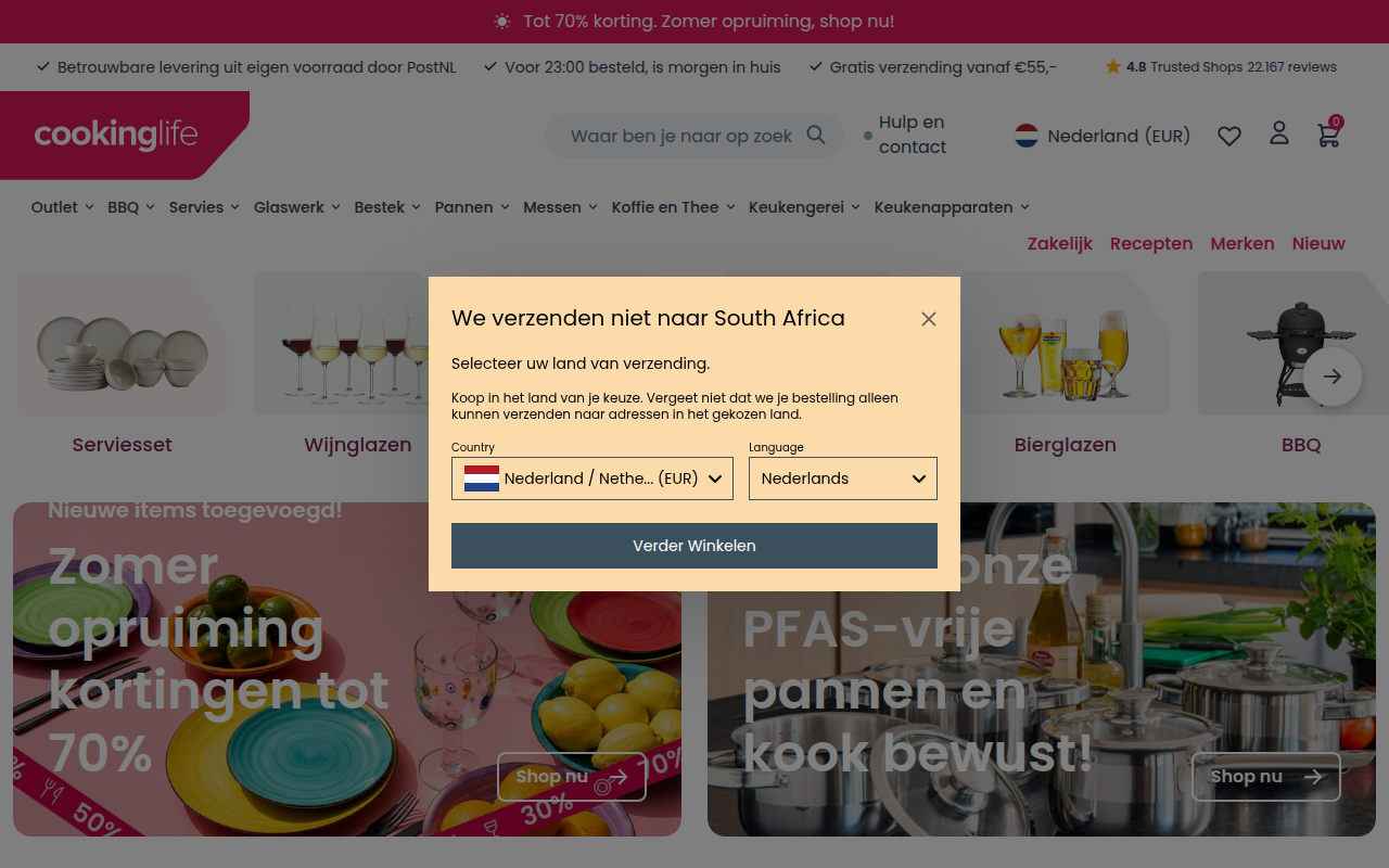 Screenshot van Cookinglife B.V.