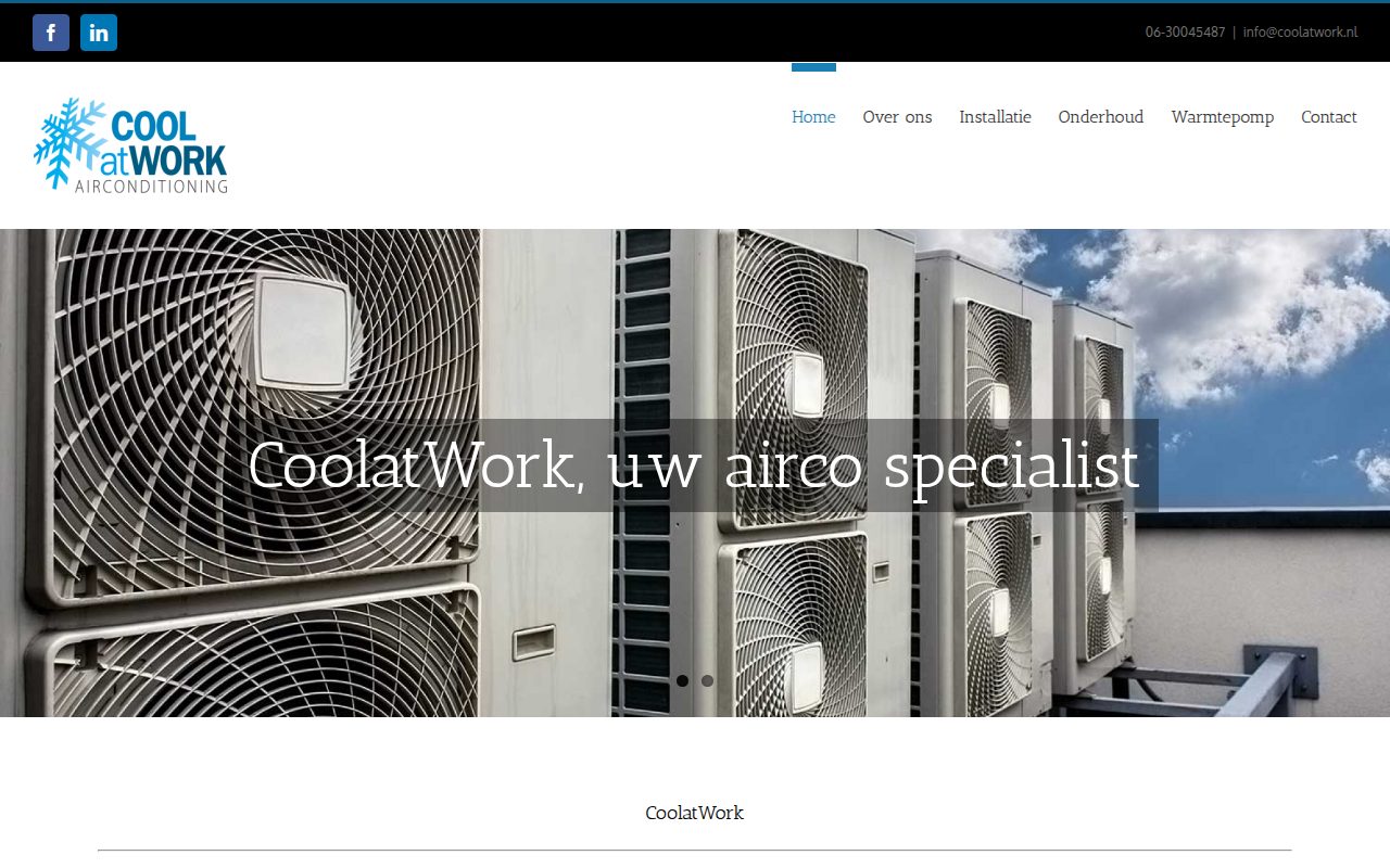 Screenshot van coolatwork.nl