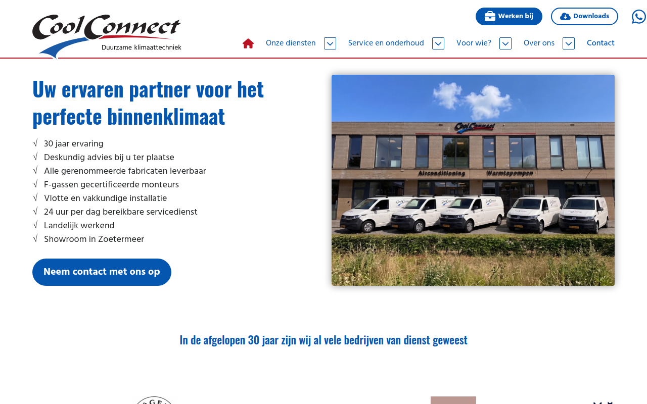 Screenshot van coolconnect.nl
