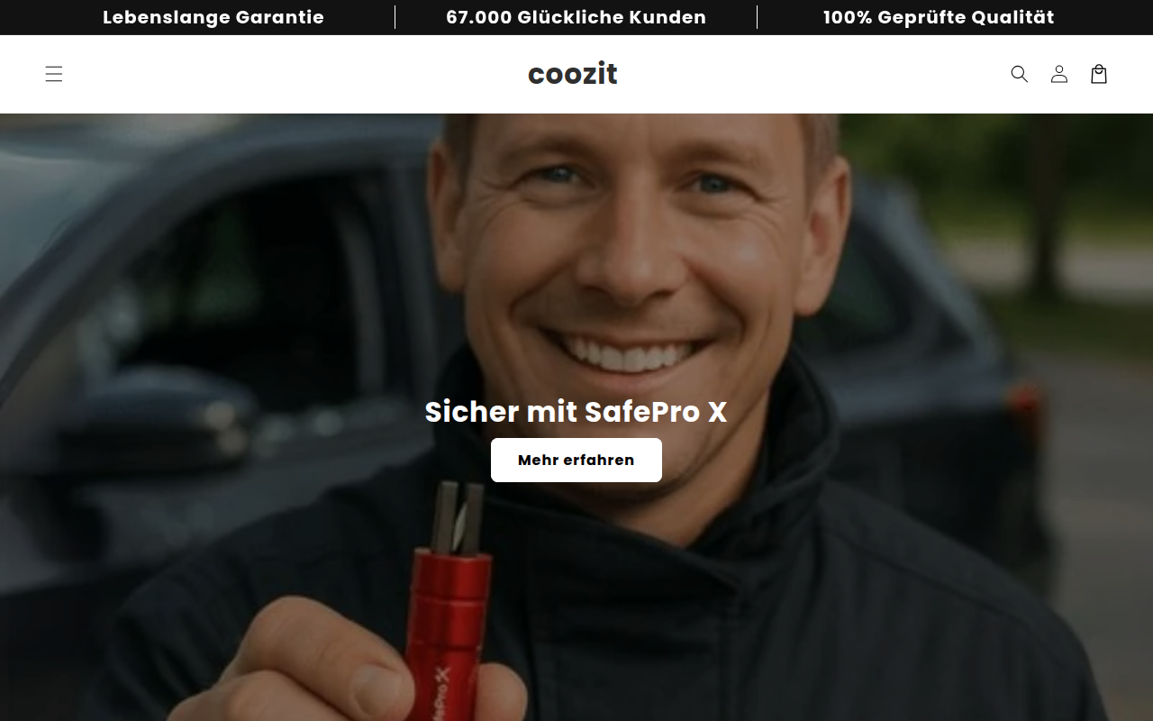 Screenshot van coozit.com