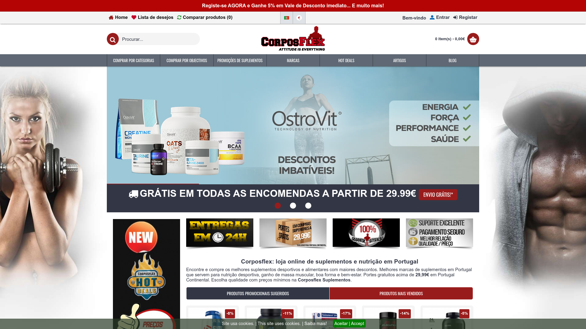 Screenshot van corposflex.com