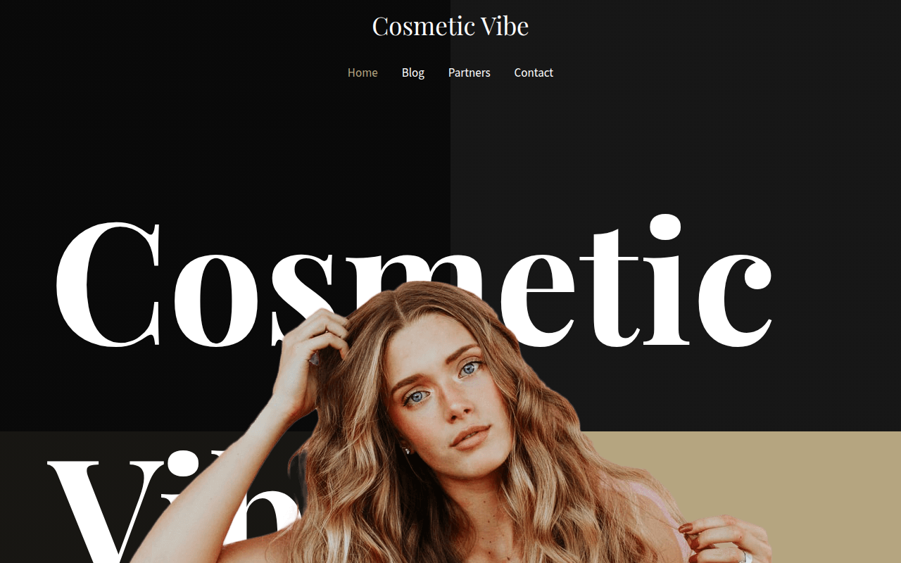 Screenshot van cosmeticvibe.nl