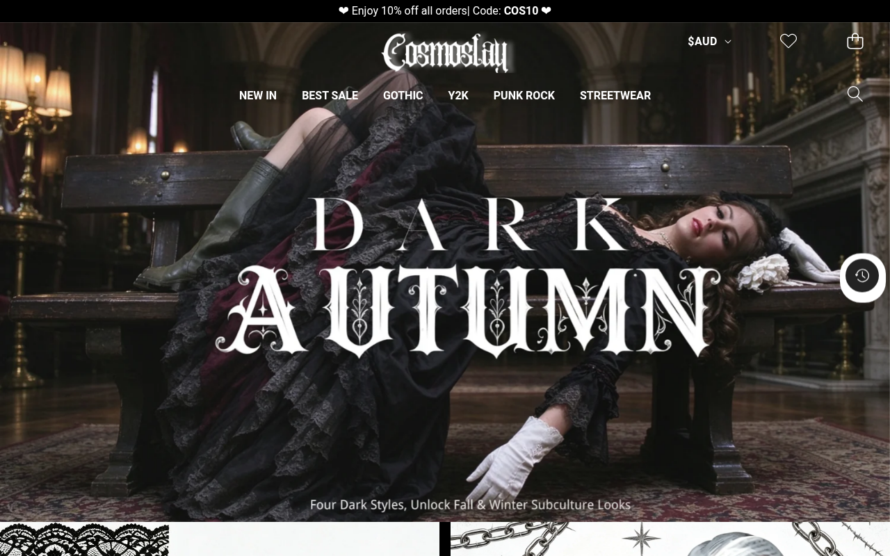 Screenshot van cosmoslay.com