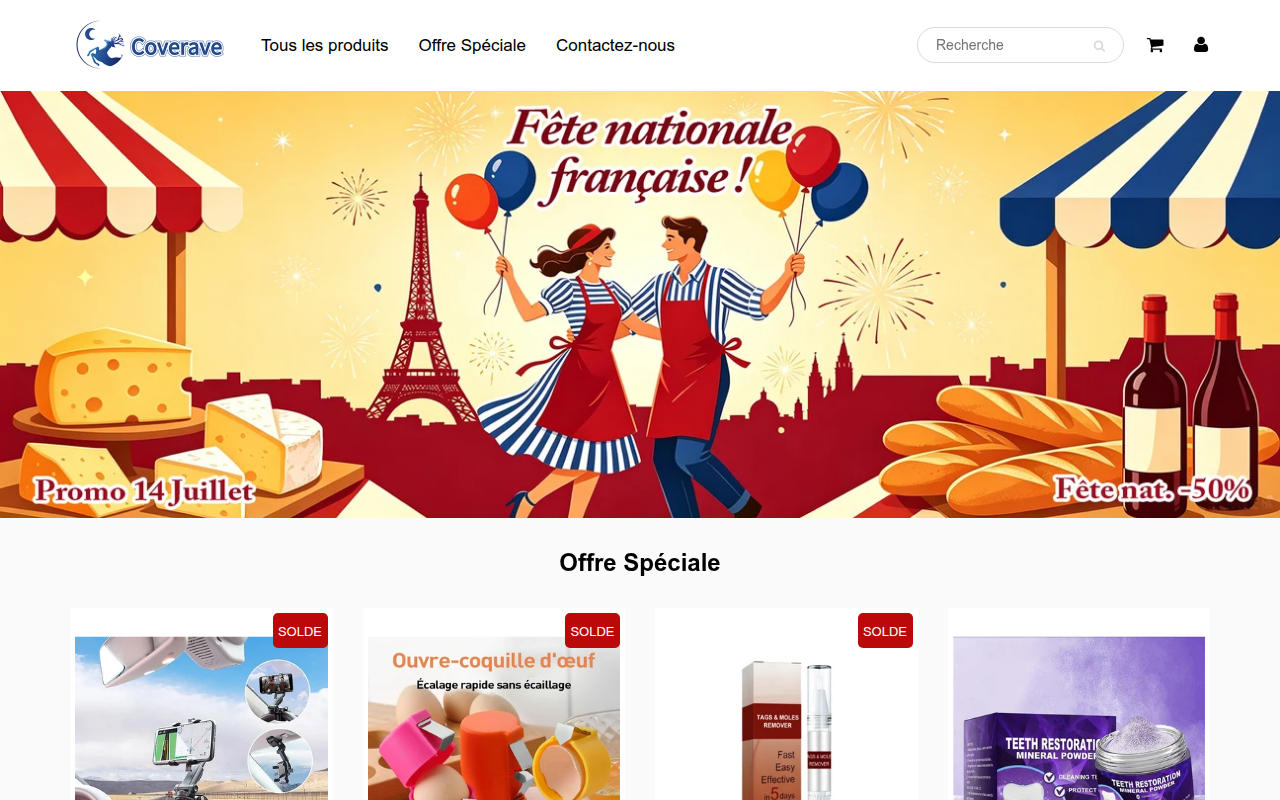 Screenshot van coverave.com