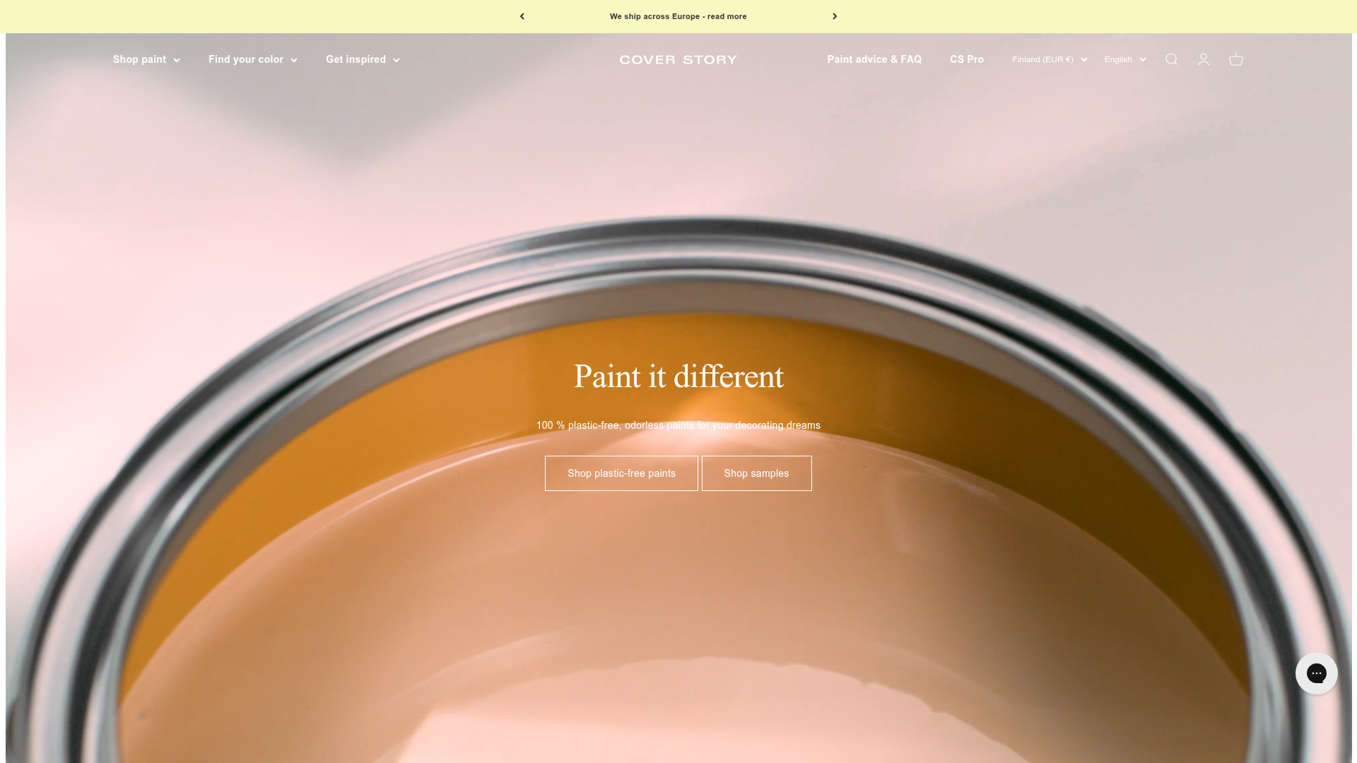 Screenshot van coverstorypaint.com