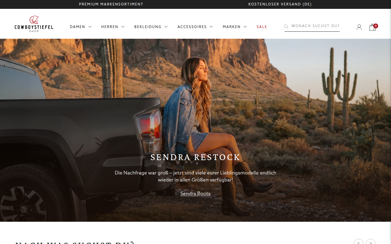 Screenshot van cowboystiefel-shop.com