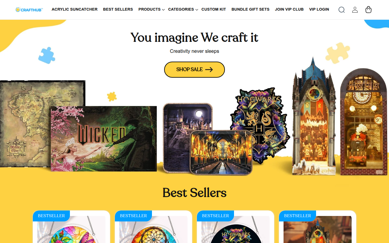Screenshot van craft-hub.com