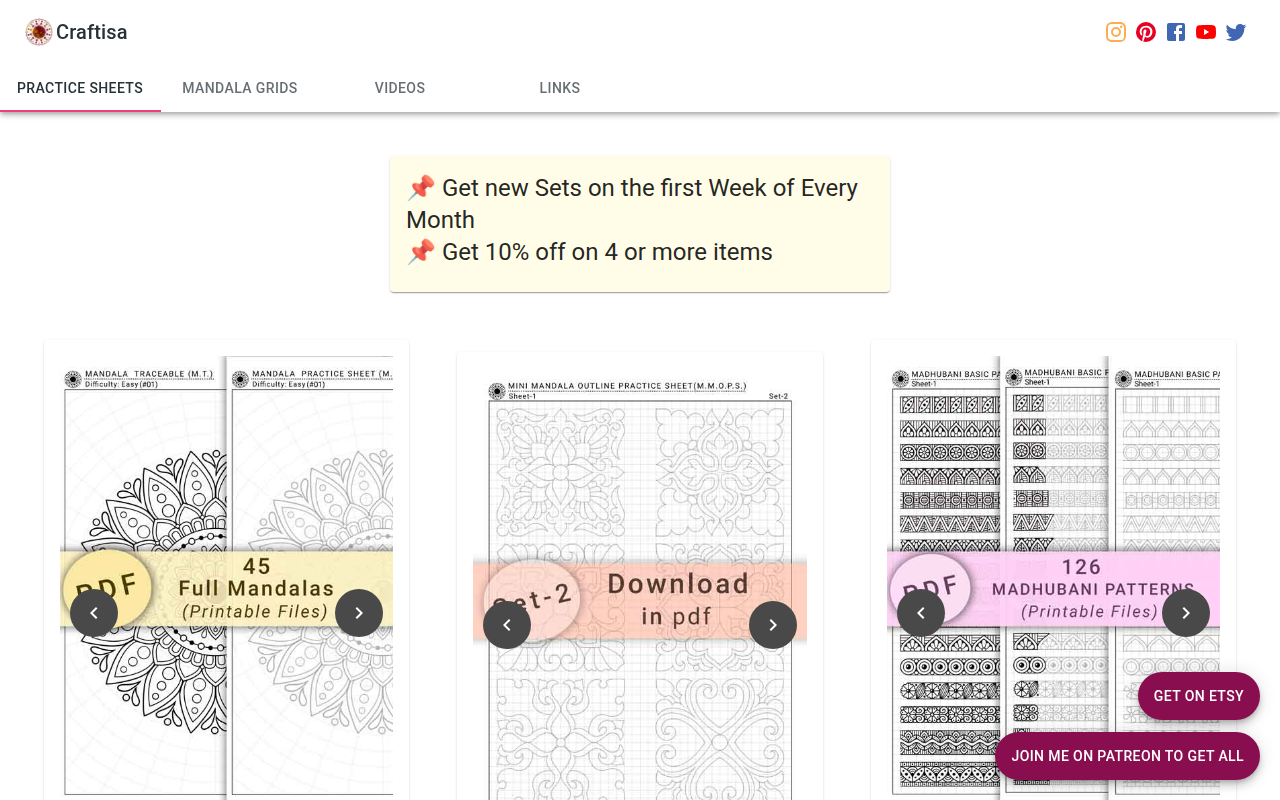 Screenshot van craftisa.com