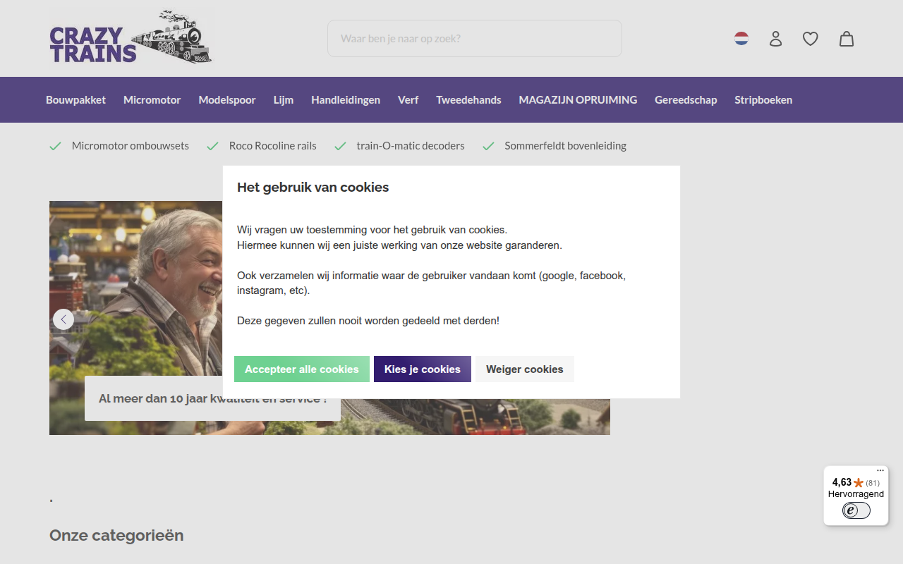 Screenshot van crazy-toys.nl