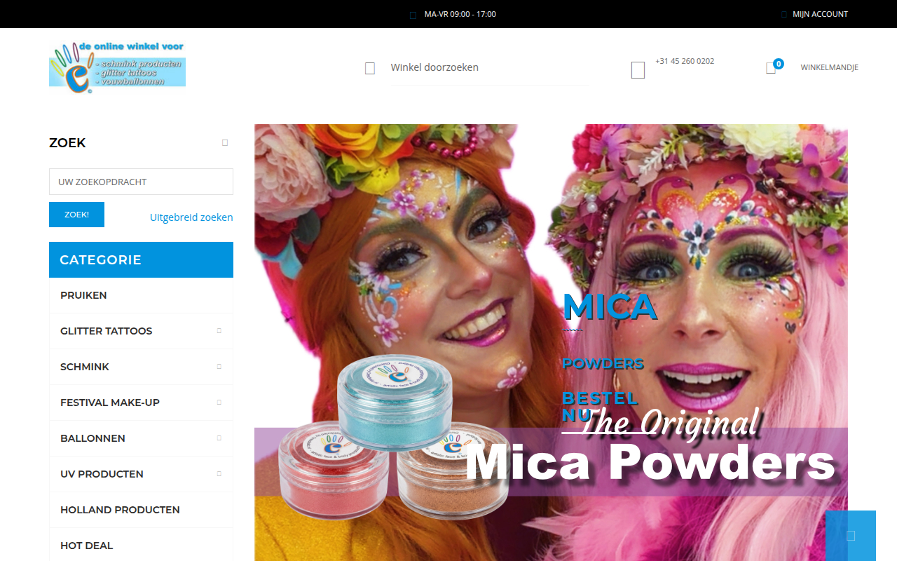 Screenshot van crea-dealz.nl