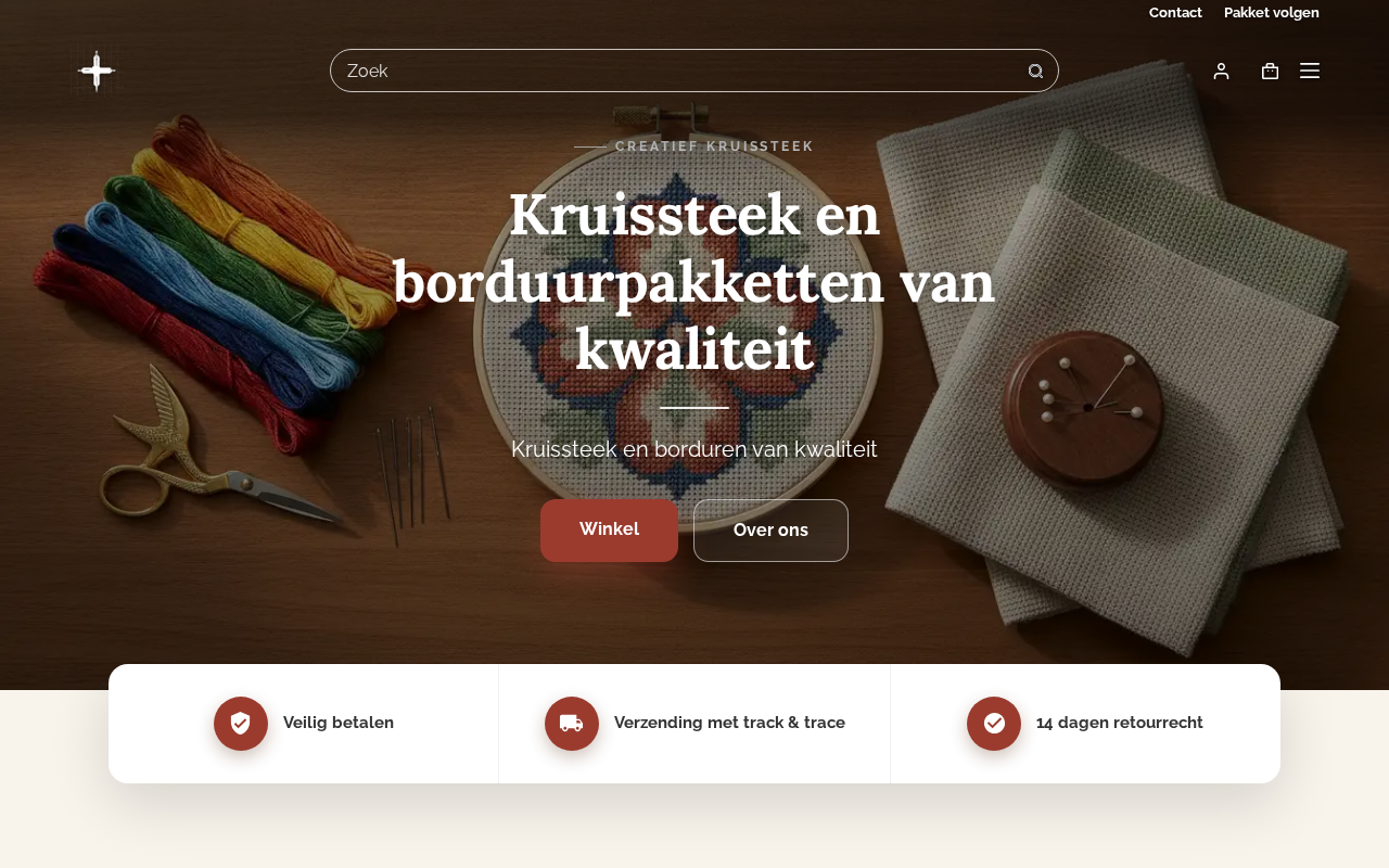 Screenshot van creatiefkruissteek.nl