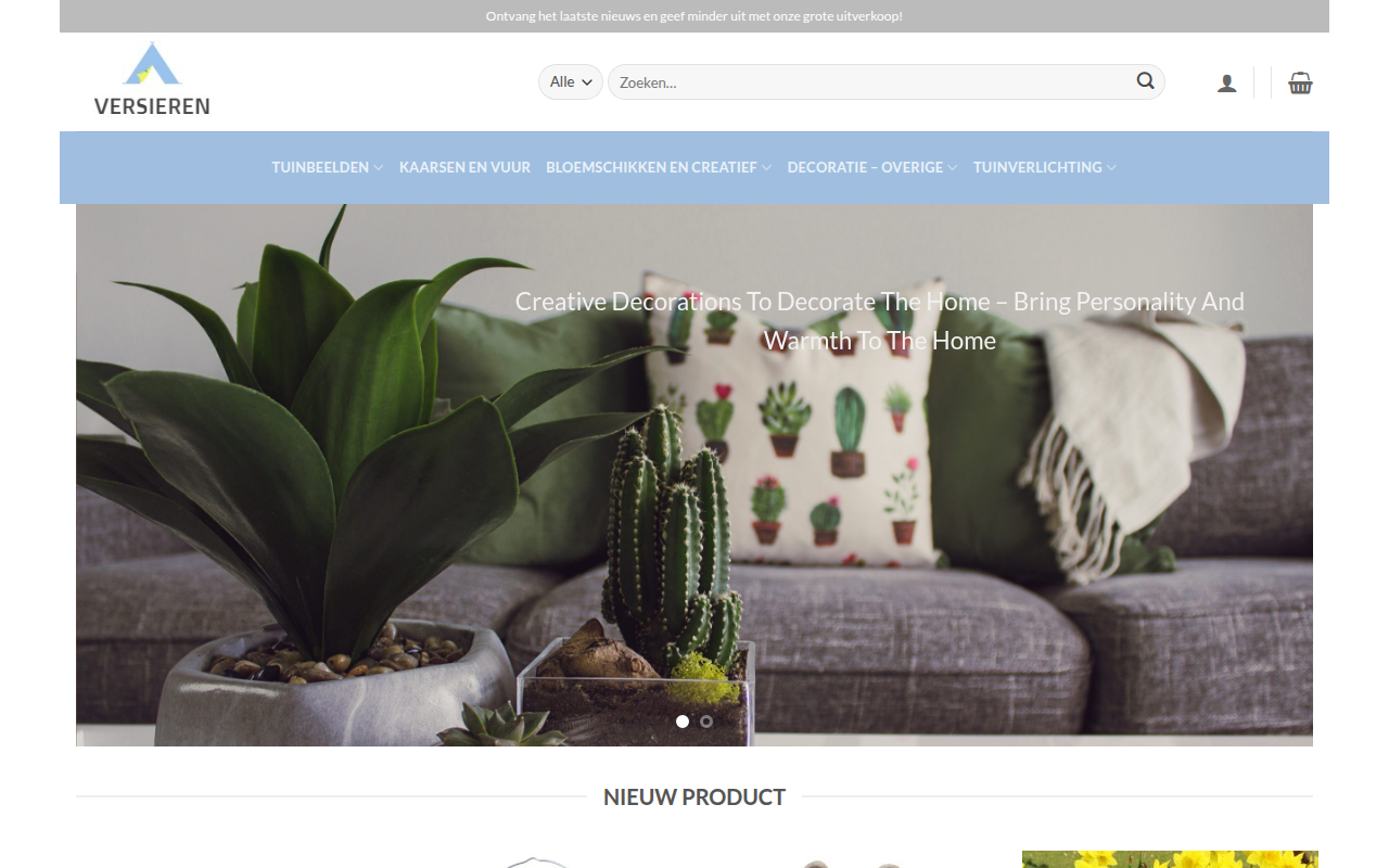 Screenshot van creatievedecoratie.com