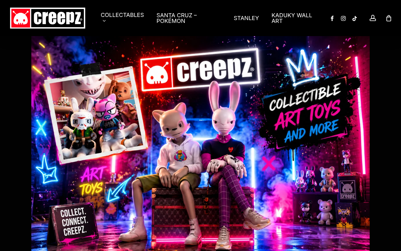 Screenshot van creepz.nl