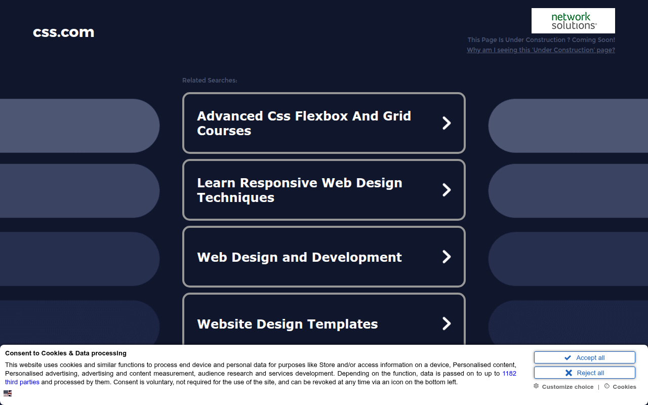 Screenshot van css.com
