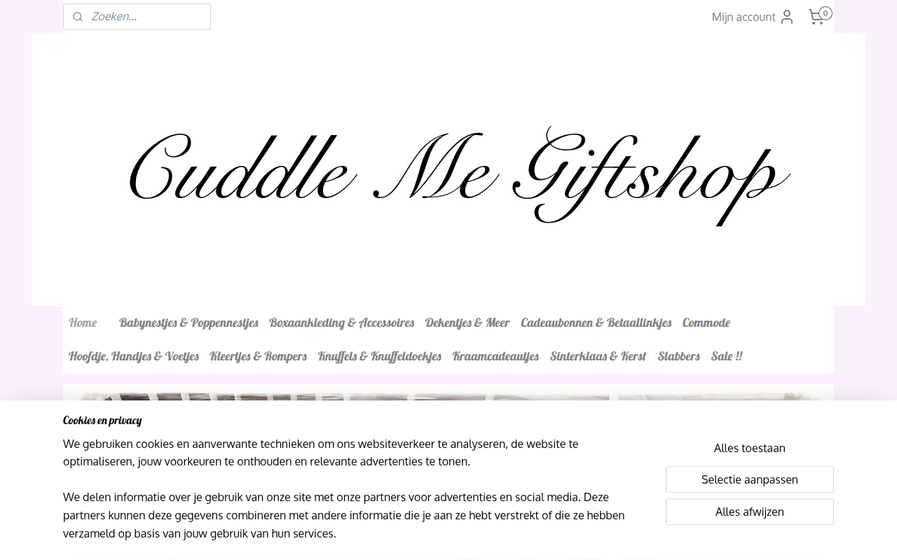 Screenshot van cuddleme-giftshop.nl