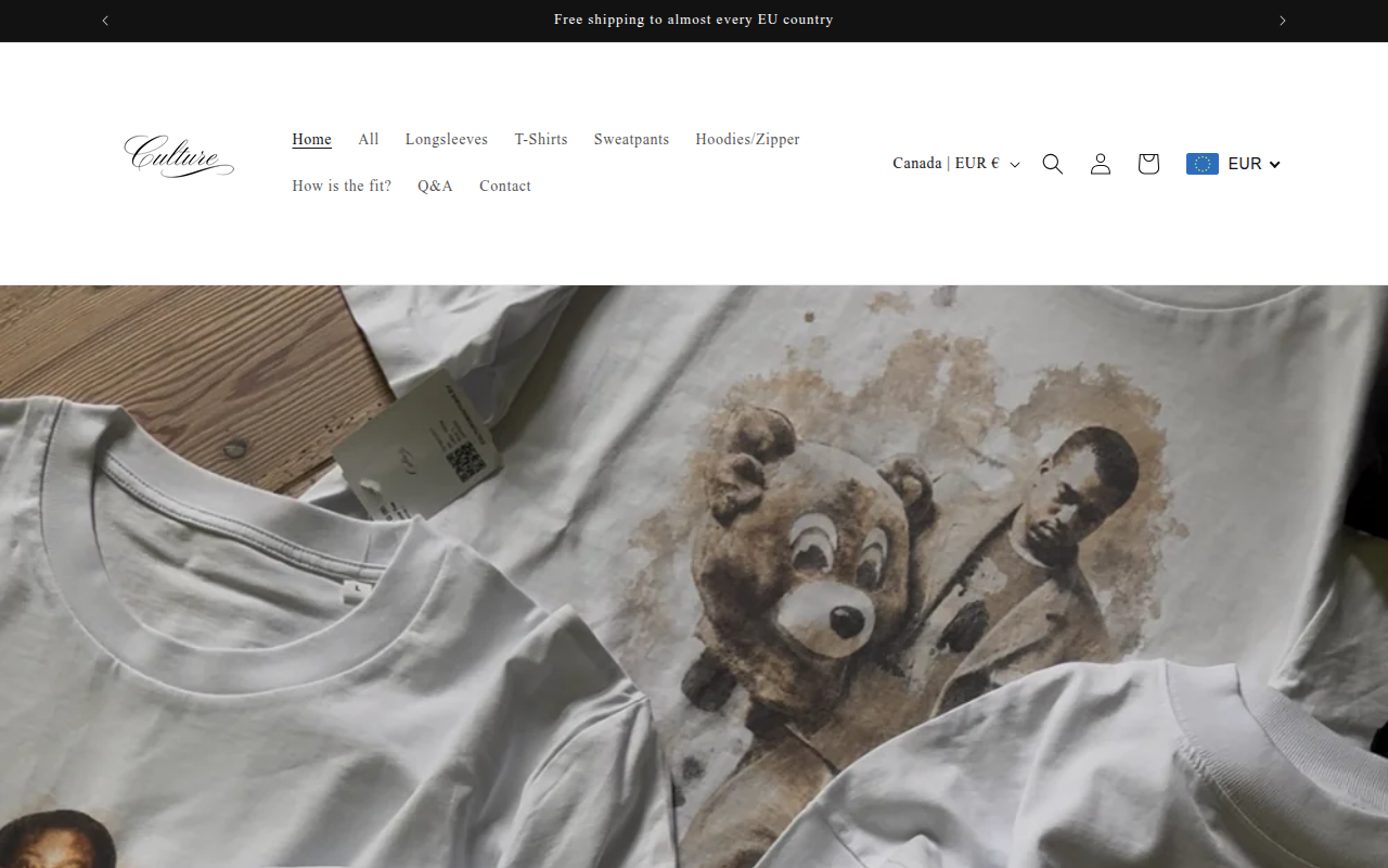 Screenshot van cultureboutique.eu