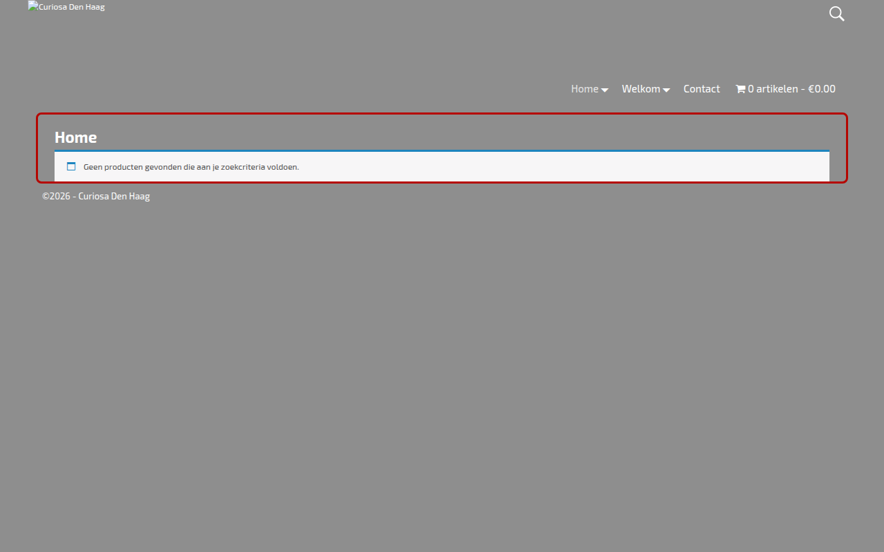Screenshot van curiosadenhaag.nl