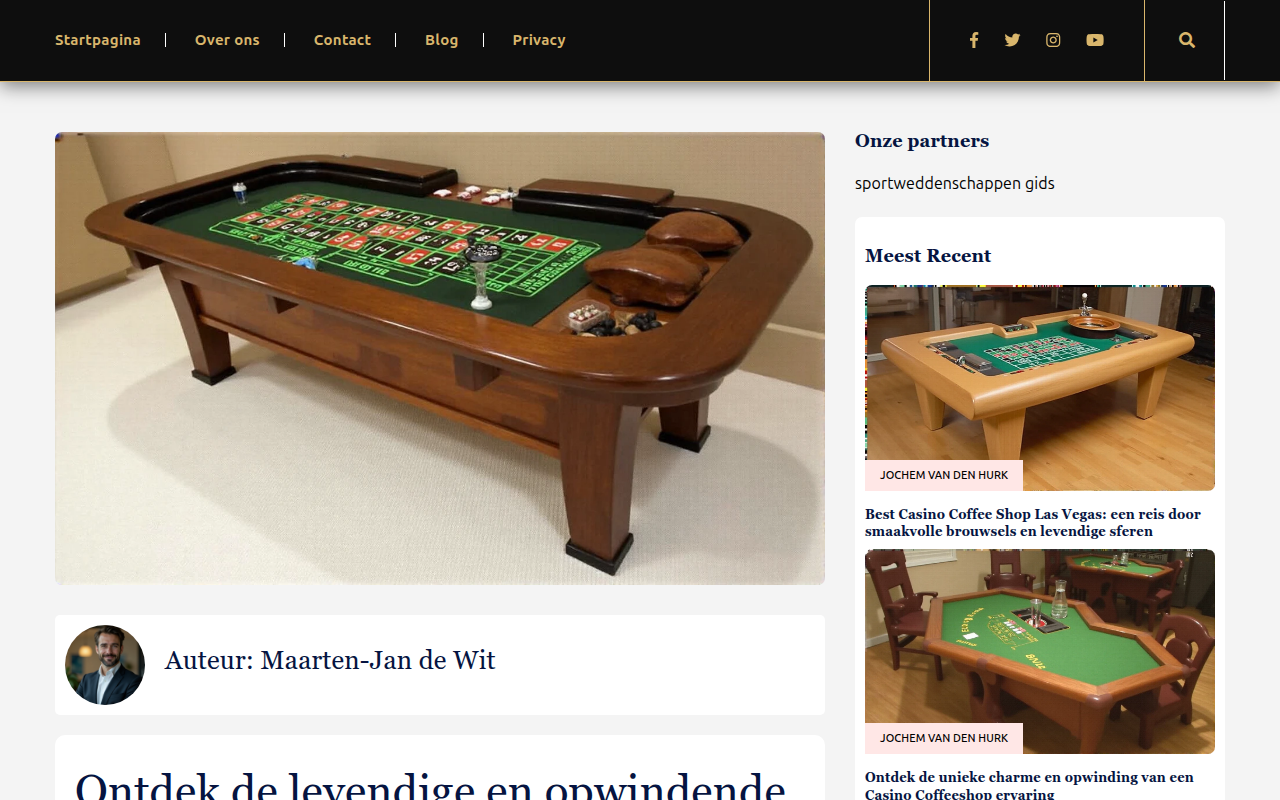 Screenshot van curlycoffee.nl
