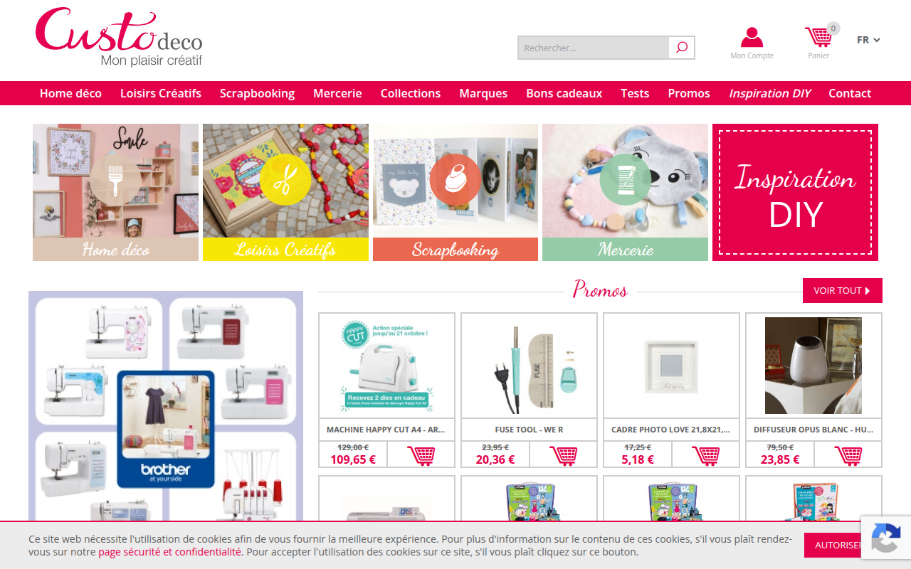 Screenshot van custodeco.com