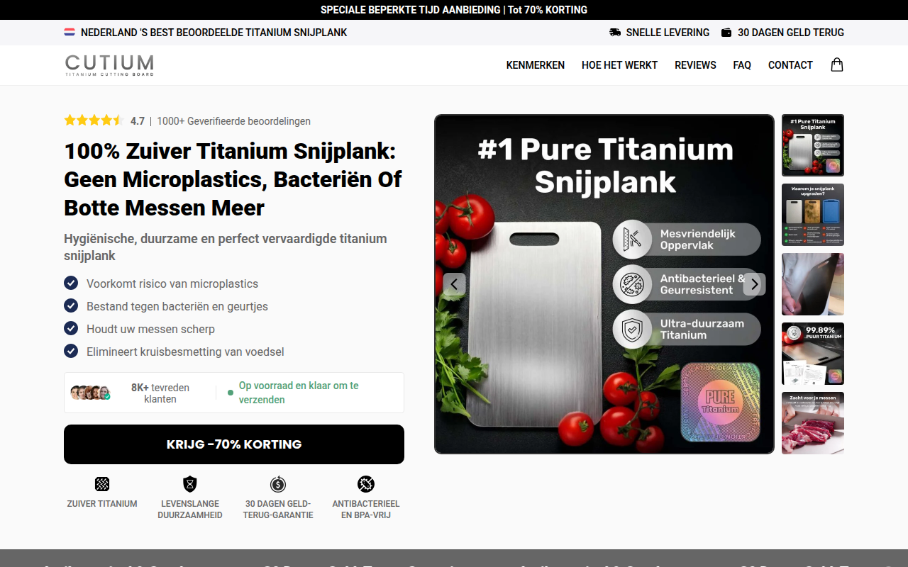 Screenshot van cutiumshop.nl