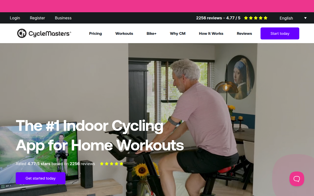 Screenshot van cyclemasters.com