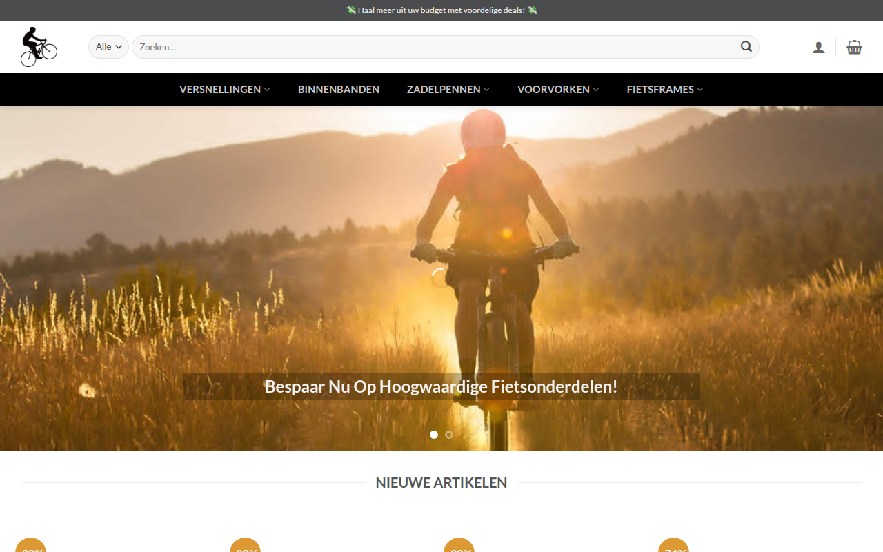 Screenshot van cyclepracht.com