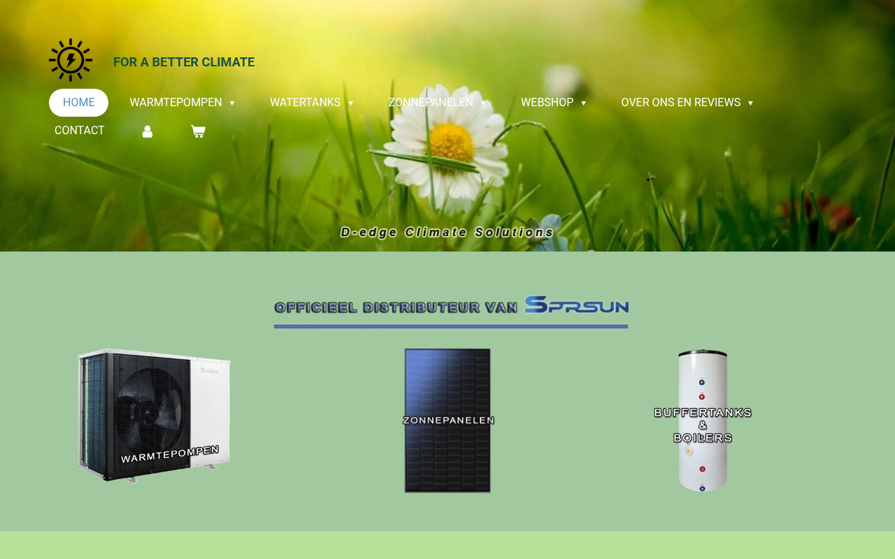 Screenshot van d-edge-climate-solutions.nl
