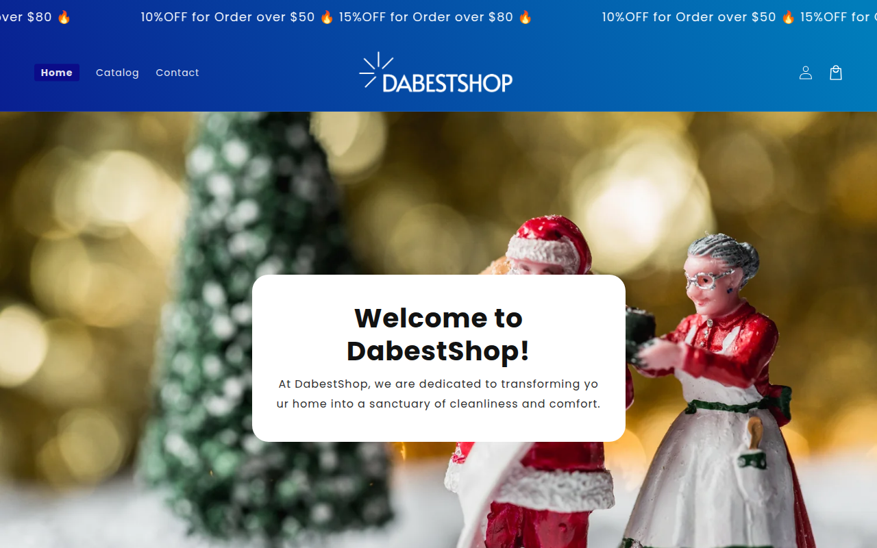 Screenshot van dabestshop.com