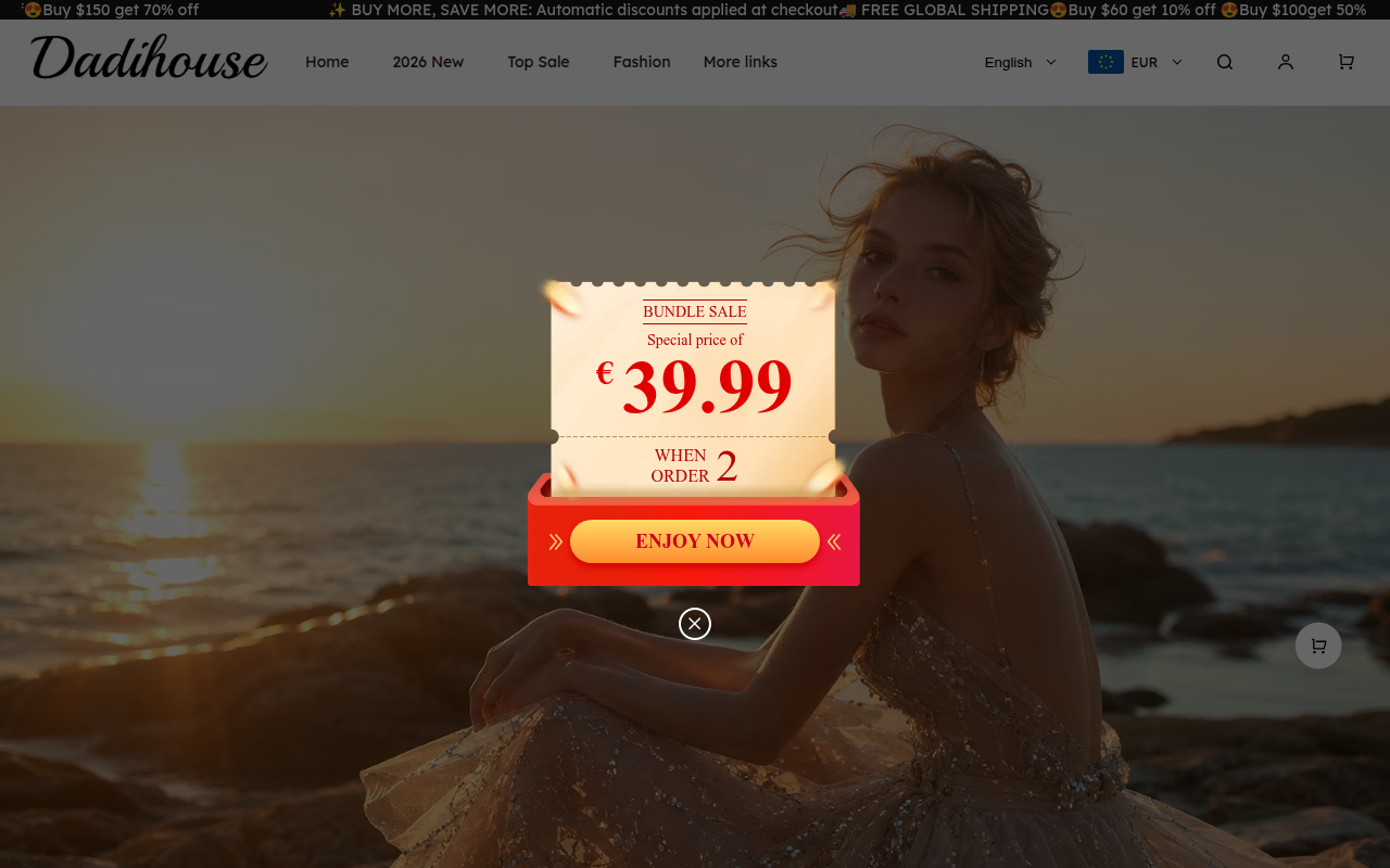 Screenshot van dadihouse.com