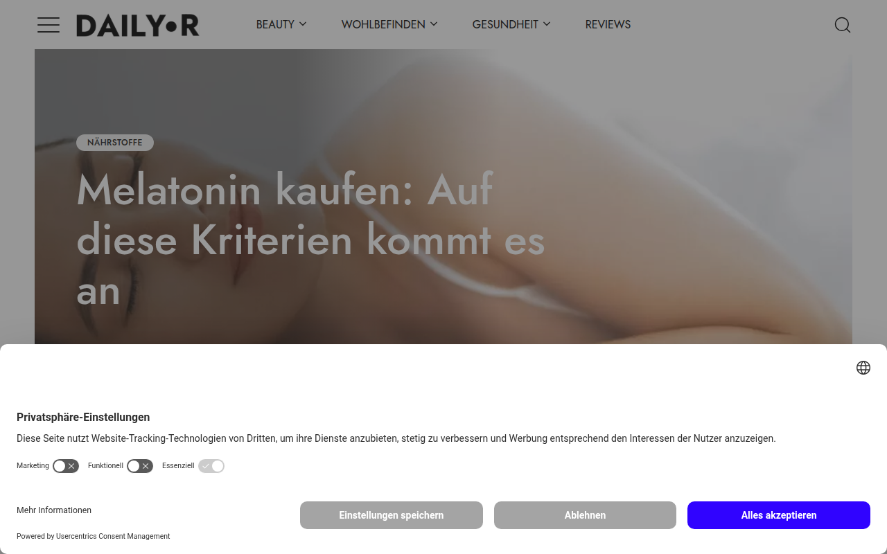 Screenshot van dailyrituals.news