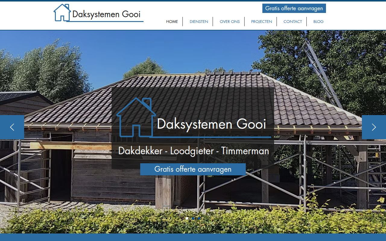 Screenshot van daksystemen-gooi.nl