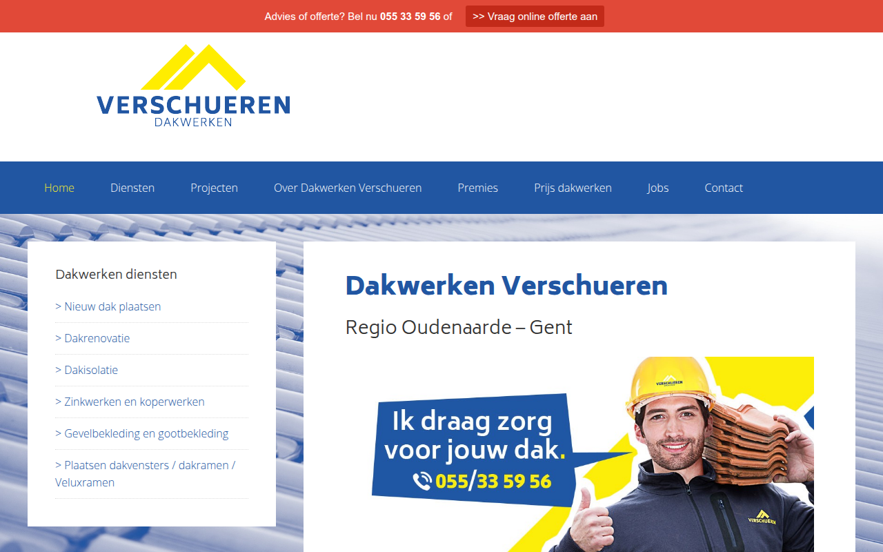 Screenshot van dakwerkenverschueren.be