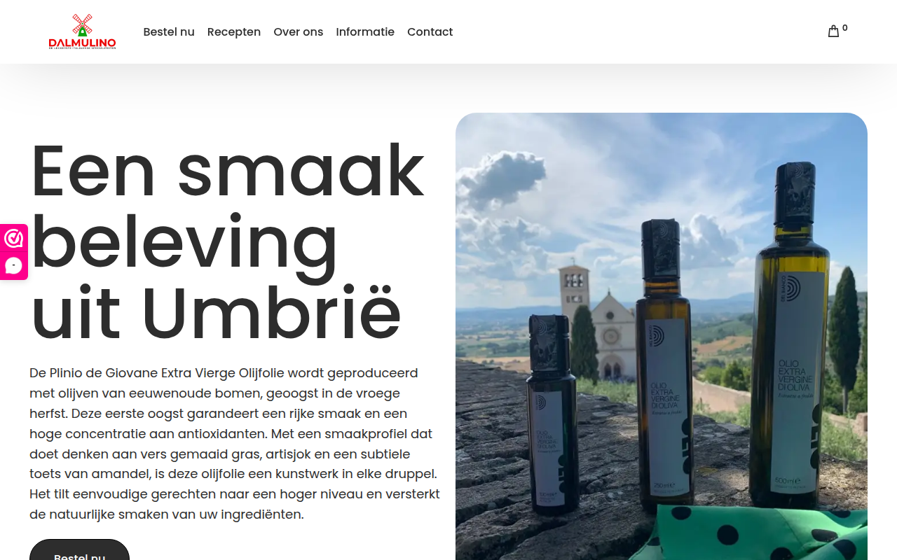 Screenshot van dalmulino.com