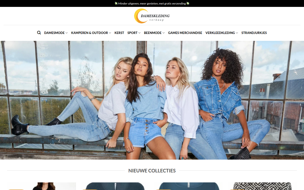 Screenshot van damesmode-nl.com