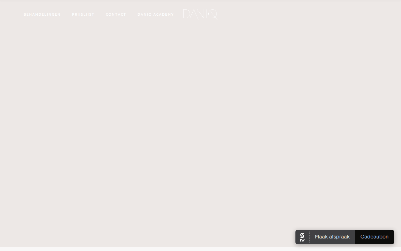 Screenshot van daniq.nl