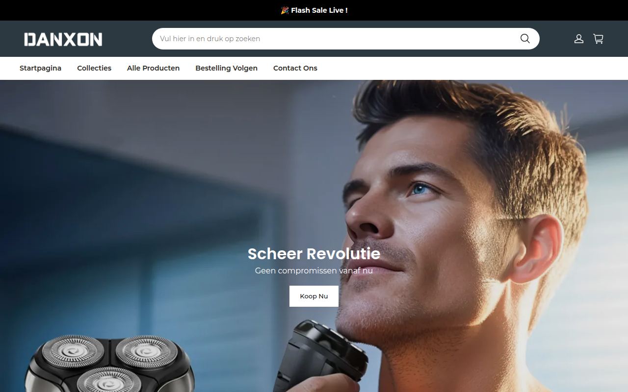 Screenshot van danxon-nl.com
