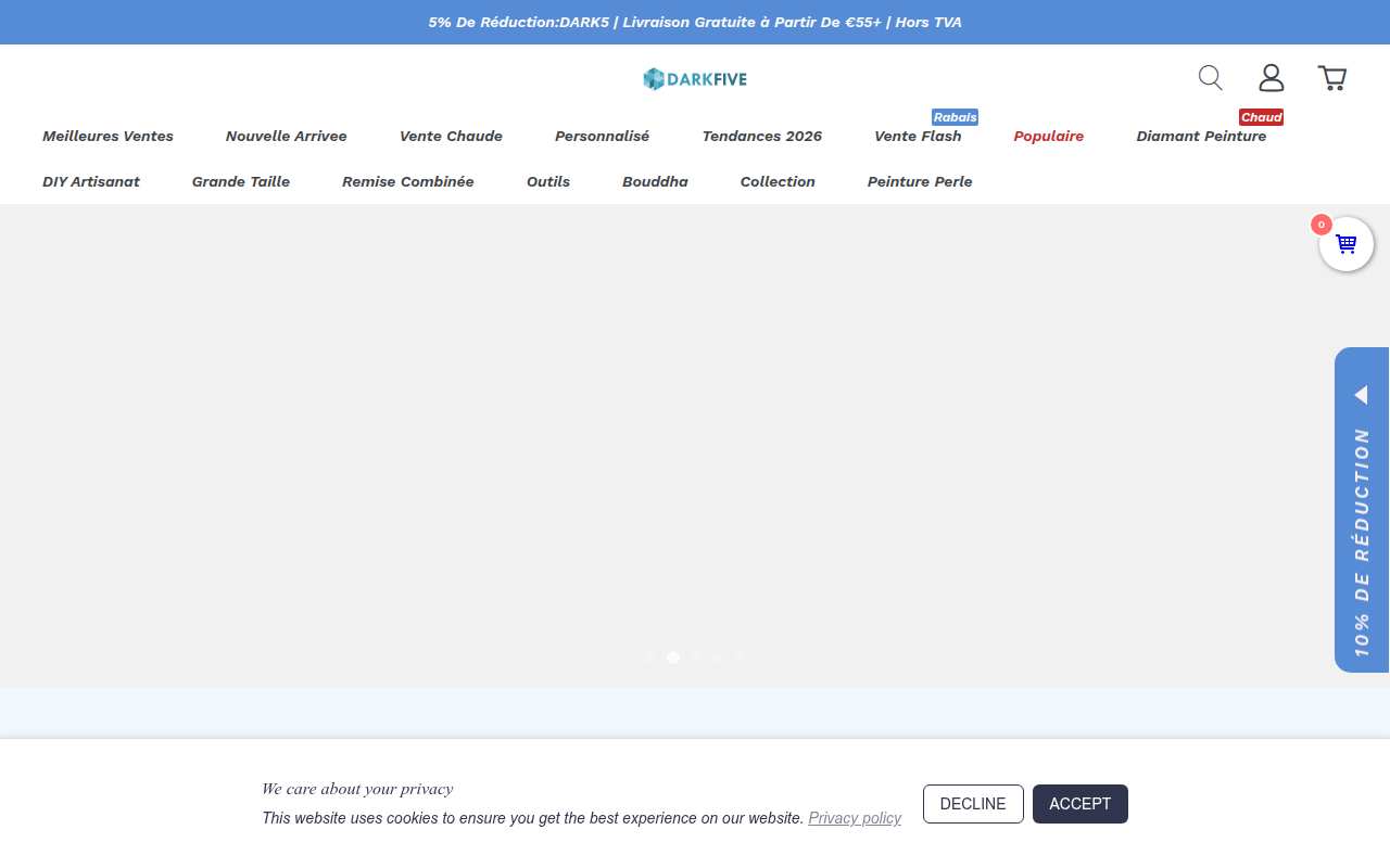 Screenshot van darkfive.com