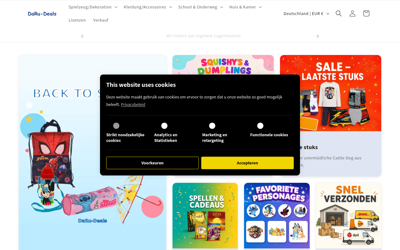 Screenshot van daru-deals.com