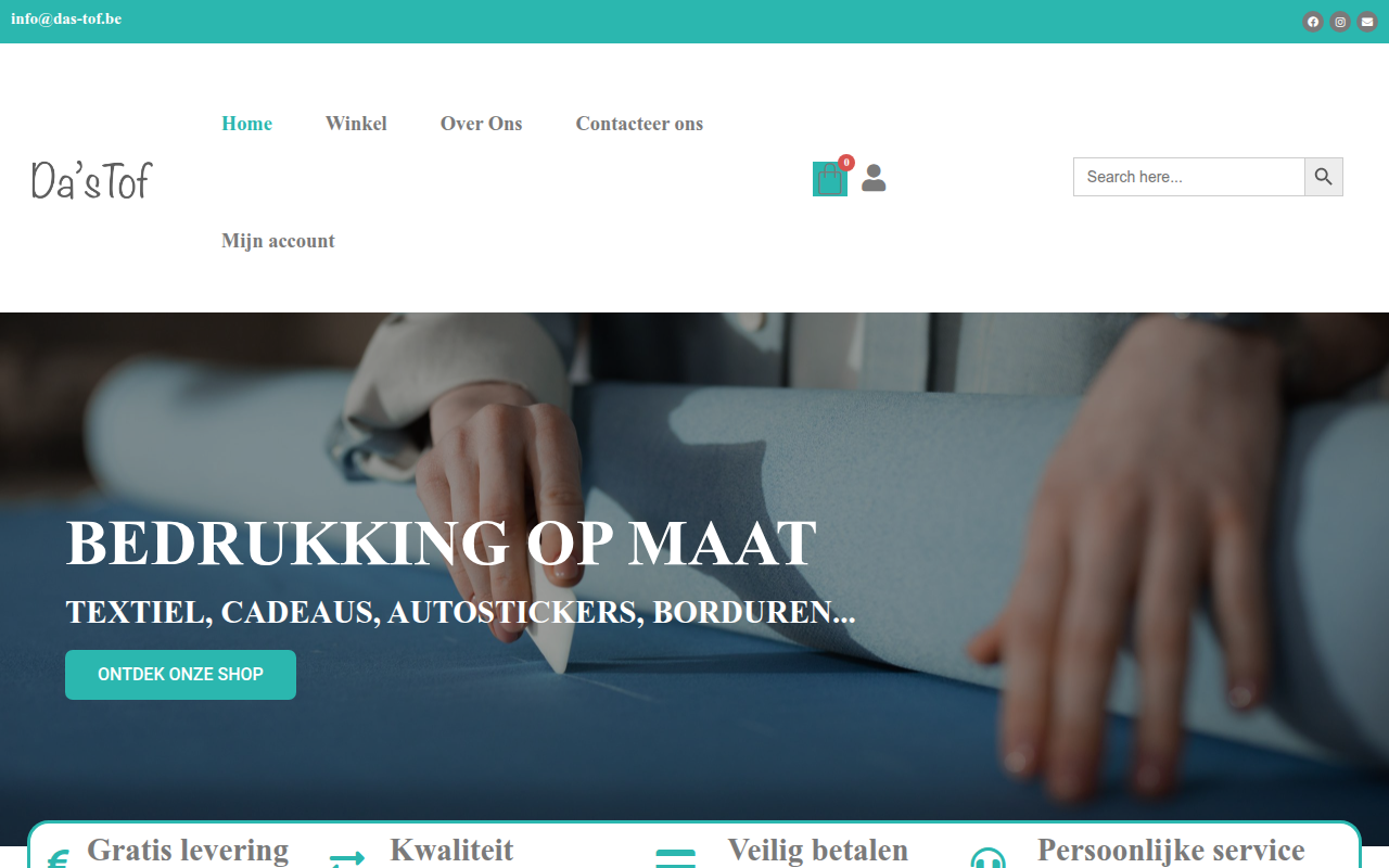 Screenshot van das-tof.be